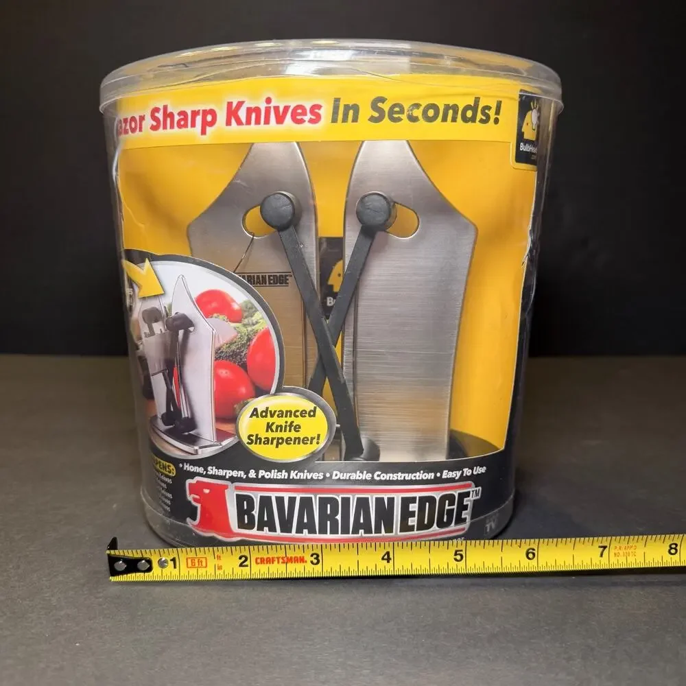 vBavarian Edge Knife Sharpener BulbHead Tungsten Carbide NEW Sealed Package